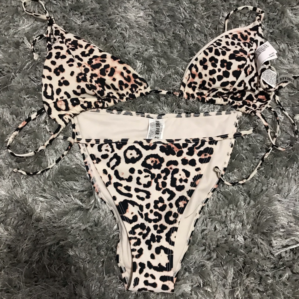 Large cheetah print bikini